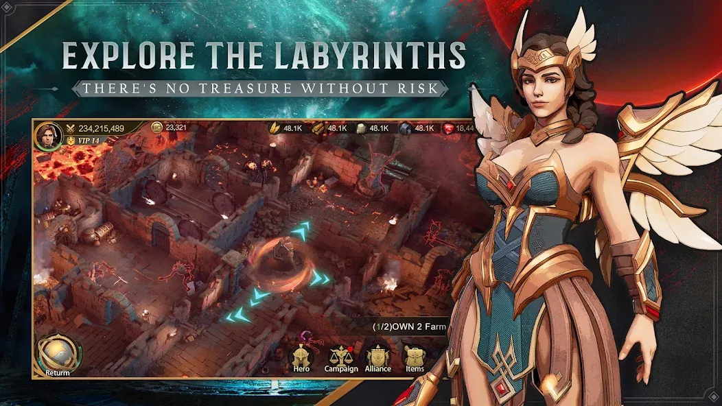 Land of Empires: Immortal (Лэнд оф Эмпайрс) МОД/Взлом [Много денег, Монет и Все открыто] Screenshot 3