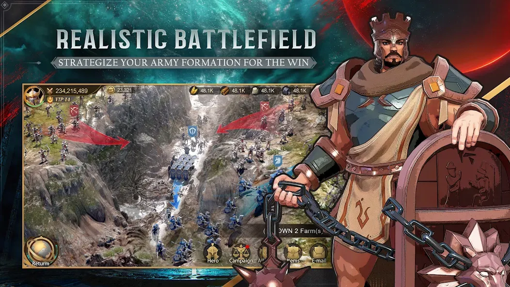 Land of Empires: Immortal (Лэнд оф Эмпайрс) МОД/Взлом [Много денег, Монет и Все открыто] Screenshot 4