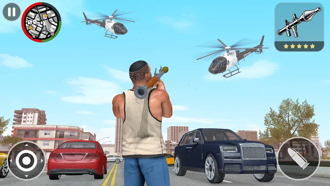 Grand City Vegas Crime Games (Гранд Сити Вегас Крайм Геймс) МОД/Взлом [Бесконечные деньги, Монеты и Мега MOD] Screenshot 3