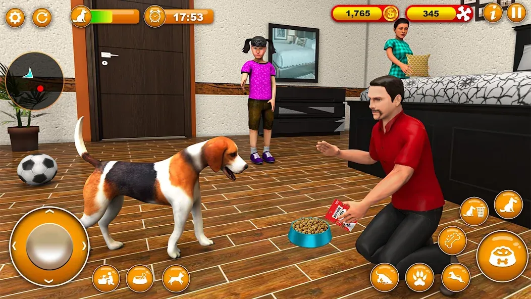 Pet Dog Family Adventure Games МОД/Взлом [Все открыто, Дополнительные деньги и Меню MOD] Screenshot 3
