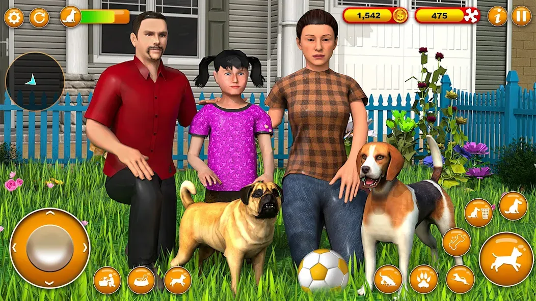 Pet Dog Family Adventure Games МОД/Взлом [Все открыто, Дополнительные деньги и Меню MOD] Screenshot 5