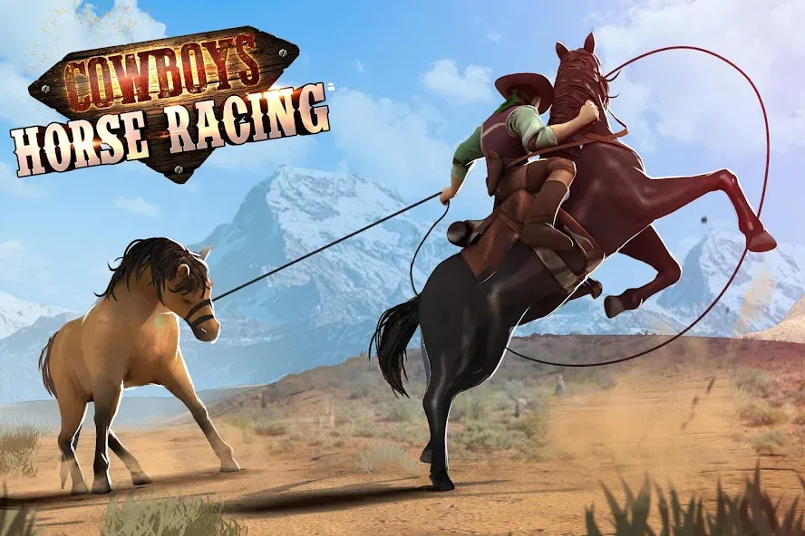 Cowboys Horse Racing Derby МОД/Взлом [Бесконечные деньги, Монеты и Мега MOD] Screenshot 1