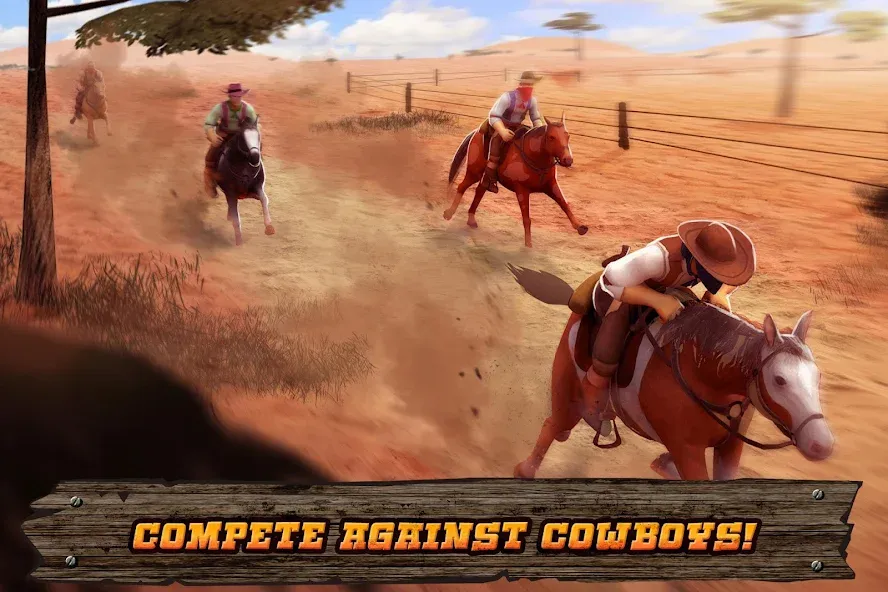 Cowboys Horse Racing Derby МОД/Взлом [Бесконечные деньги, Монеты и Мега MOD] Screenshot 3