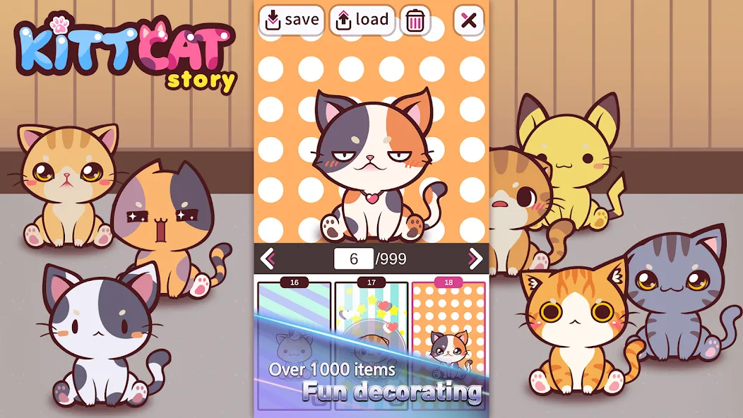 KittCat Story : Cat Maker (Киткэт Стори) МОД/Взлом [Бесконечные деньги, Монеты и Мега MOD] Screenshot 4