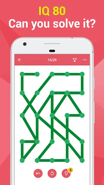 1LINE –One Line with One Touch (ЛАЙН) МОД/Взлом [Деньги, Монеты и Меню MOD] Screenshot 2