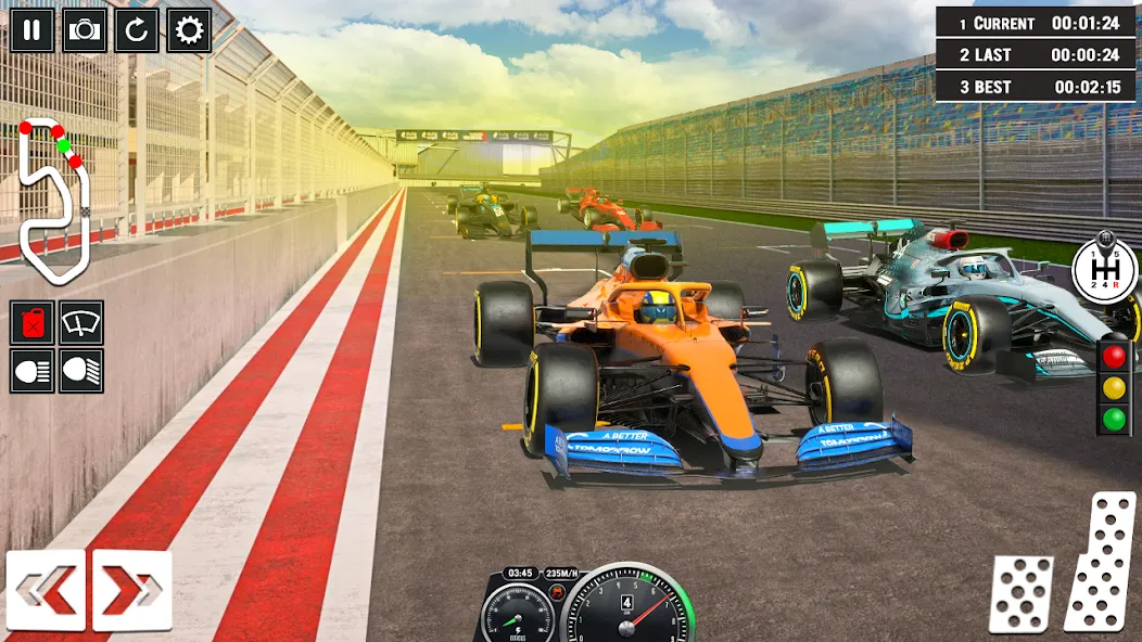 Formula Racing Car Racing Game МОД/Взлом [Меню, Бесконечные монеты и Открытые уровни] Screenshot 1