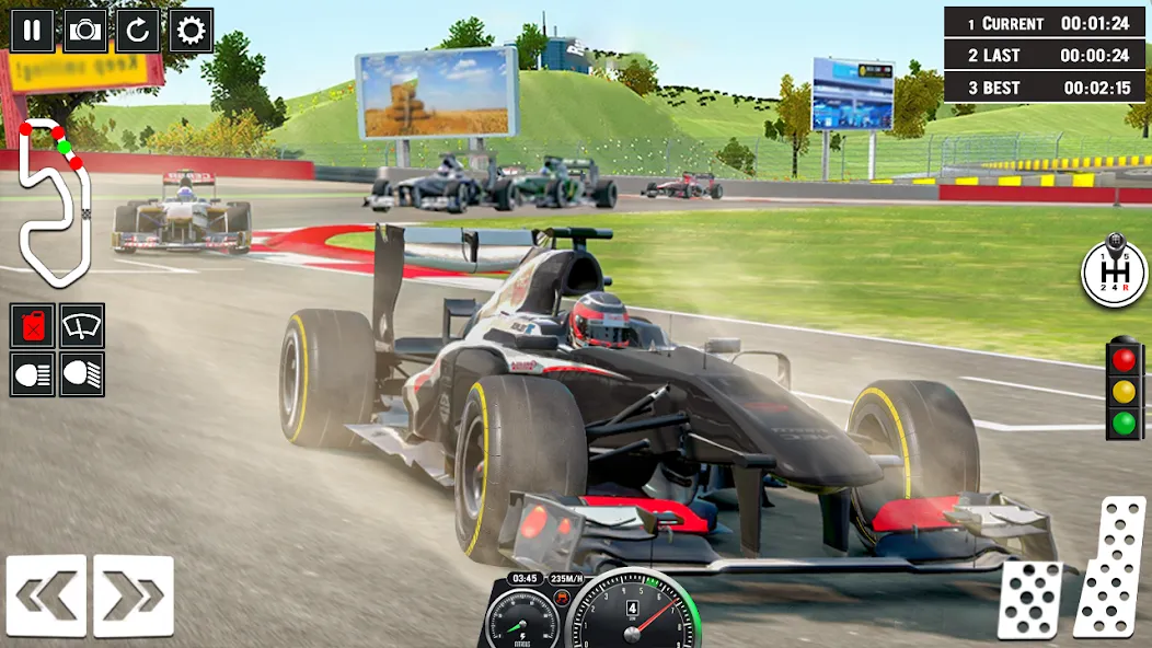 Formula Racing Car Racing Game МОД/Взлом [Меню, Бесконечные монеты и Открытые уровни] Screenshot 2