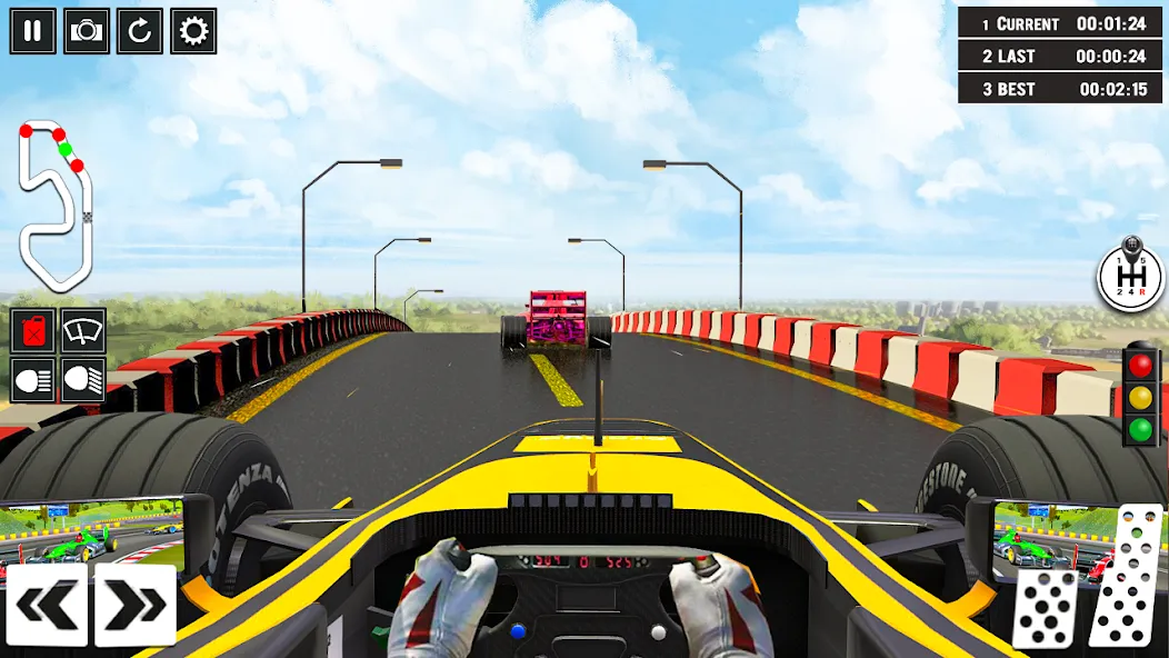 Formula Racing Car Racing Game МОД/Взлом [Меню, Бесконечные монеты и Открытые уровни] Screenshot 3