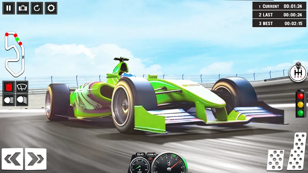 Formula Racing Car Racing Game МОД/Взлом [Меню, Бесконечные монеты и Открытые уровни] Screenshot 5