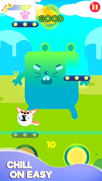 Cringe the Cat - Music Game МОД/Взлом [Меню, Бесконечные монеты и Открытые уровни] Screenshot 3
