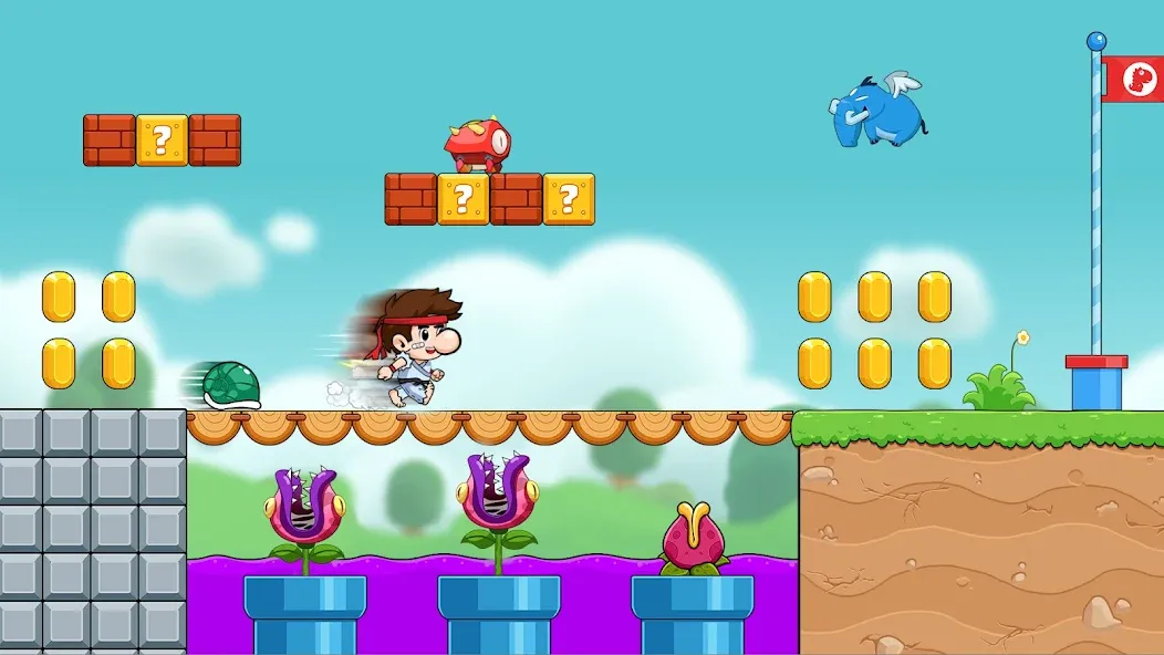 Bean's World Super: Run Games МОД/Взлом [Меню, Бесконечные монеты и Открытые уровни] Screenshot 4