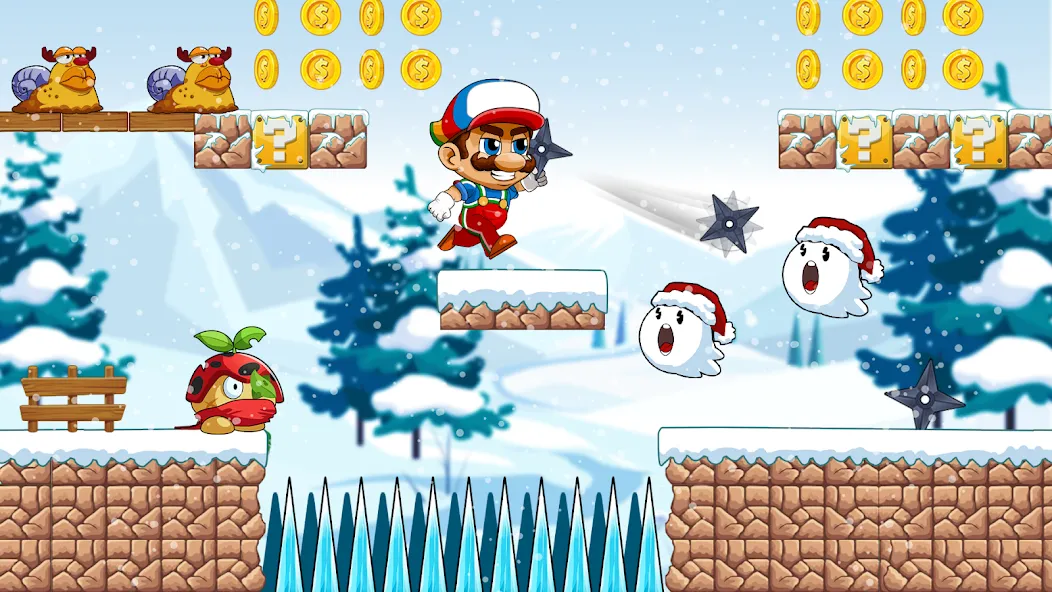 Super Bean Bros: Running Games (Супер Бин Приключение) МОД/Взлом [Меню, Бесконечные монеты и Открытые уровни] Screenshot 4