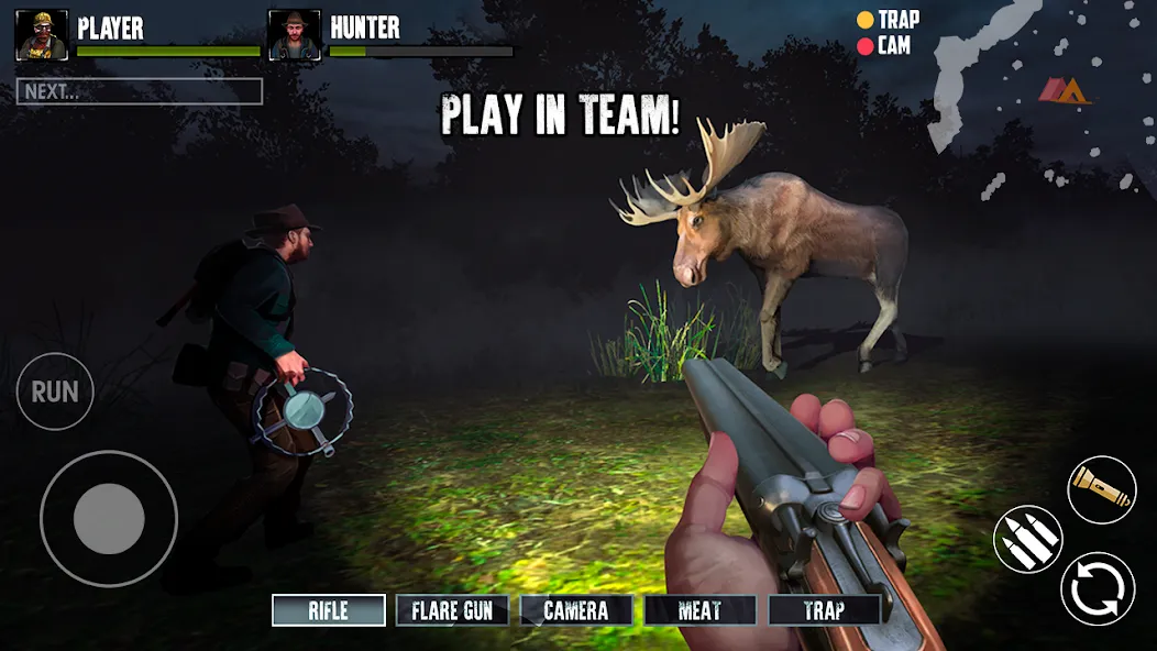 BIGFOOT: Yeti Hunt Multiplayer (Бигфут Охотник Симулятор Онлайн) МОД/Взлом [Меню, Бесконечные монеты и Открытые уровни] Screenshot 2