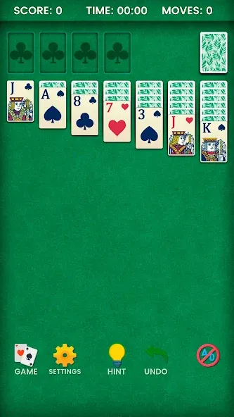 Klondike Solitaire (Клондайк солитер) МОД/Взлом [Все открыто, Дополнительные деньги и Меню MOD] Screenshot 1