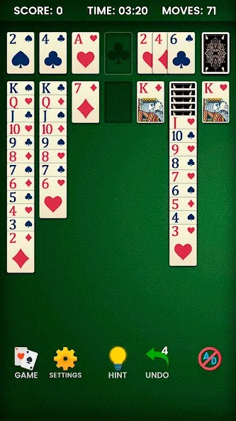 Klondike Solitaire (Клондайк солитер) МОД/Взлом [Все открыто, Дополнительные деньги и Меню MOD] Screenshot 4