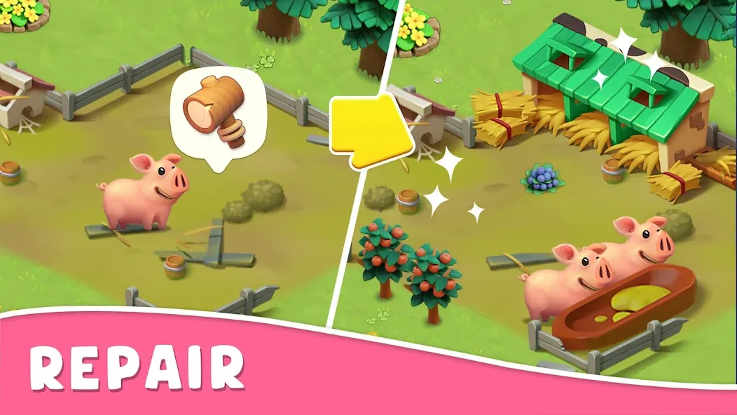 Coco Valley: Farm Adventure (Коко Валли) МОД/Взлом [Меню, Бесконечные монеты и Открытые уровни] Screenshot 5