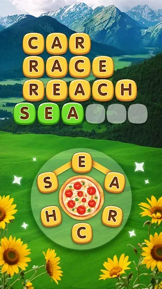 Word Pizza - Word Games МОД/Взлом [Много денег, Монет и Все открыто] Screenshot 1