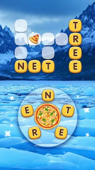 Word Pizza - Word Games МОД/Взлом [Много денег, Монет и Все открыто] Screenshot 2