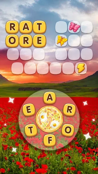 Word Pizza - Word Games МОД/Взлом [Много денег, Монет и Все открыто] Screenshot 3