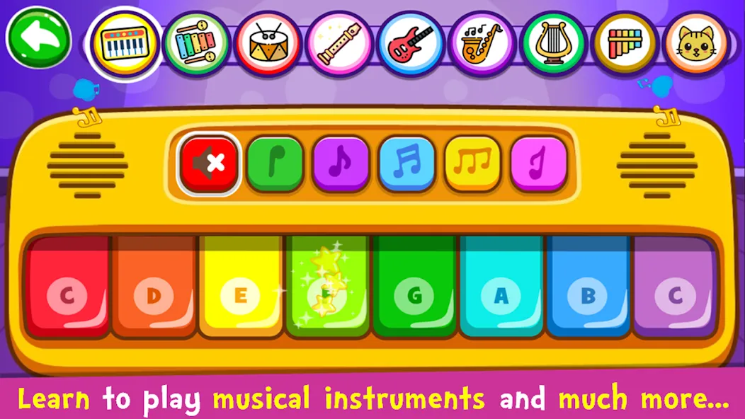 Piano Kids - Music & Songs МОД/Взлом [Меню, Бесконечные монеты и Открытые уровни] Screenshot 1