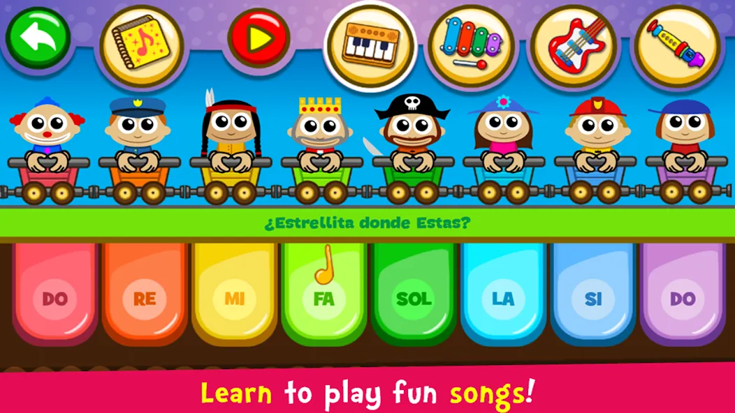 Piano Kids - Music & Songs МОД/Взлом [Меню, Бесконечные монеты и Открытые уровни] Screenshot 5