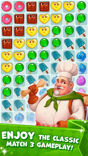 Candy Valley - Match 3 Puzzle МОД/Взлом [Все открыто, Дополнительные деньги и Меню MOD] Screenshot 4