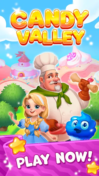 Candy Valley - Match 3 Puzzle МОД/Взлом [Все открыто, Дополнительные деньги и Меню MOD] Screenshot 5