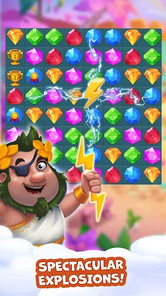 Pirate Treasures: Jewel & Gems МОД/Взлом [Бесконечные деньги, Монеты и Мега MOD] Screenshot 3