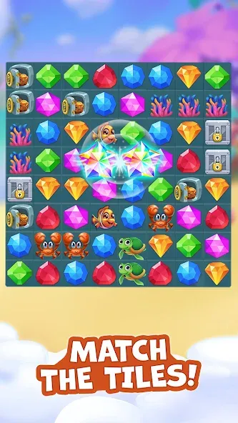 Pirate Treasures: Jewel & Gems МОД/Взлом [Бесконечные деньги, Монеты и Мега MOD] Screenshot 5