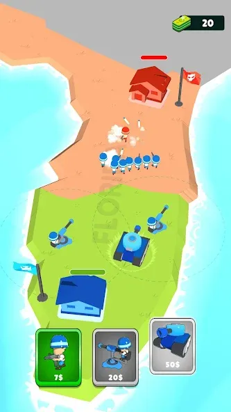 Draw Army: State Survivor (Дроу Арми) МОД/Взлом [Меню, Бесконечные монеты и Открытые уровни] Screenshot 1