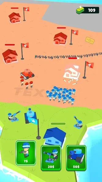 Draw Army: State Survivor (Дроу Арми) МОД/Взлом [Меню, Бесконечные монеты и Открытые уровни] Screenshot 2