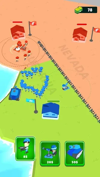 Draw Army: State Survivor (Дроу Арми) МОД/Взлом [Меню, Бесконечные монеты и Открытые уровни] Screenshot 4