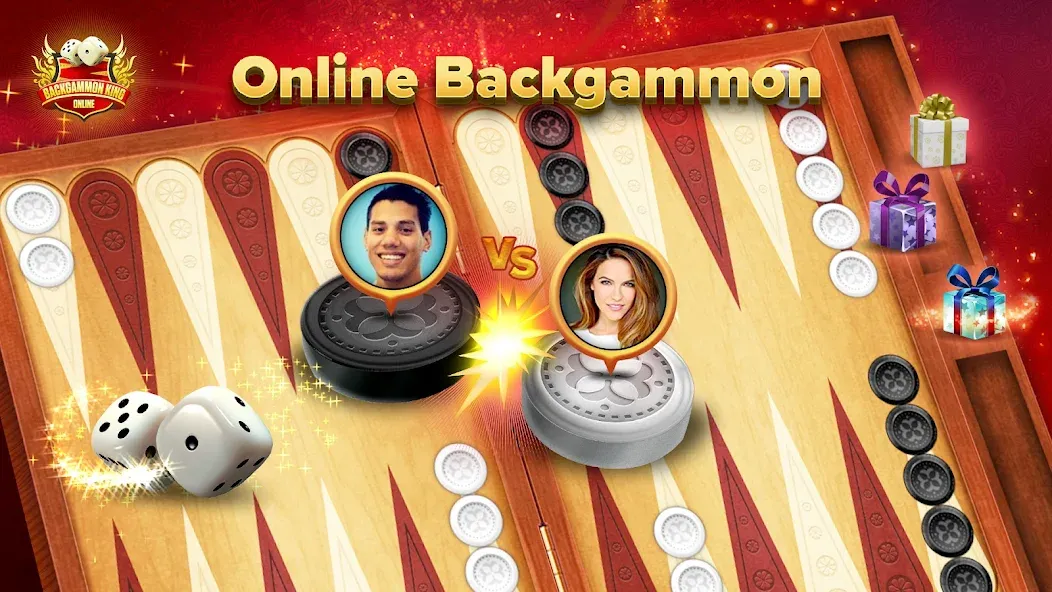 Backgammon King Online МОД/Взлом [Меню, Бесконечные монеты и Открытые уровни] Screenshot 1