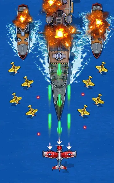 1945 Air Force: Airplane games (тысяча девятьсот сорок пять) МОД/Взлом [Много монет, Открытые уровни и Мега MOD] Screenshot 1