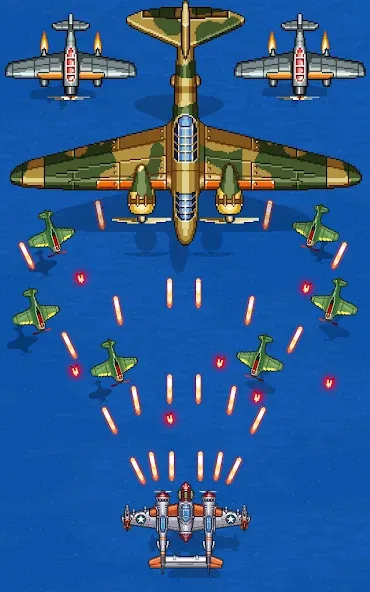 1945 Air Force: Airplane games (тысяча девятьсот сорок пять) МОД/Взлом [Много монет, Открытые уровни и Мега MOD] Screenshot 3