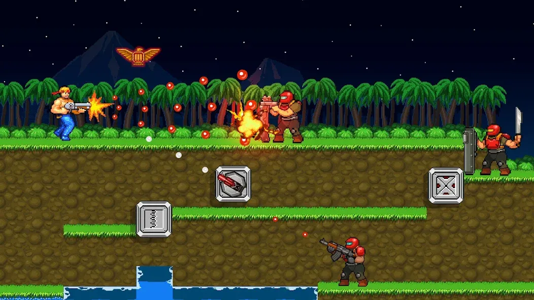 Gun Force: Action Shooting (Ган Форс) МОД/Взлом [Меню, Бесконечные монеты и Открытые уровни] Screenshot 5