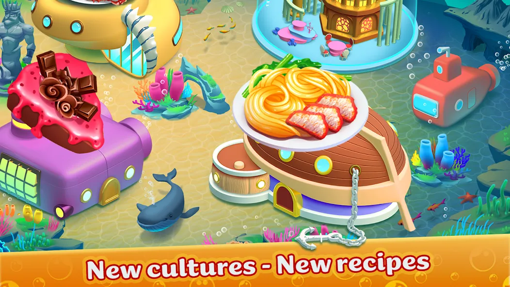 Cooking Aquarium - A Star Chef (Кукинг Аквариум) МОД/Взлом [Деньги, Монеты и Меню MOD] Screenshot 5