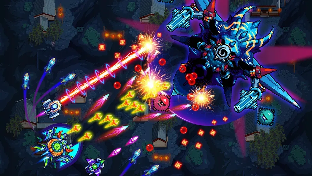 Galaxiga Arcade Shooting Game (Галаксига) МОД/Взлом [Бесконечные деньги, Монеты и Мега MOD] Screenshot 4