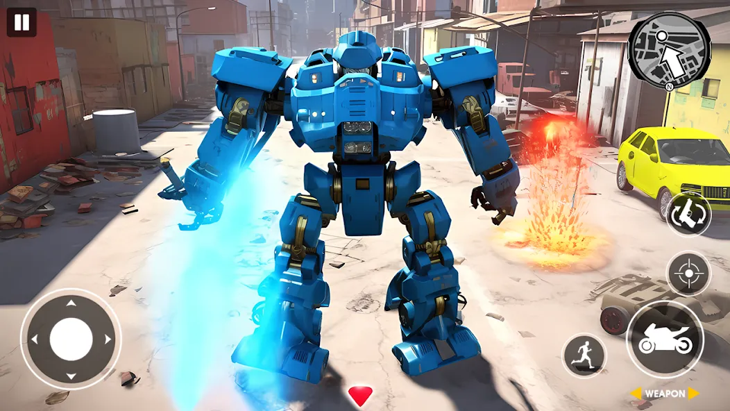 Real Robot Bike Transform Game МОД/Взлом [Меню, Бесконечные монеты и Открытые уровни] Screenshot 3