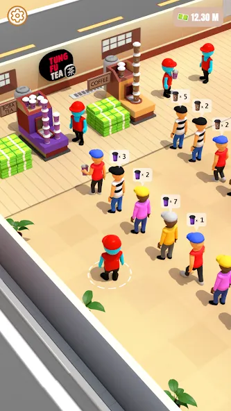 My Mini Boba Tea Cafe Tycoon (Экстримные Гонки на Велосипедах) МОД/Взлом [Меню, Бесконечные монеты и Открытые уровни] Screenshot 1