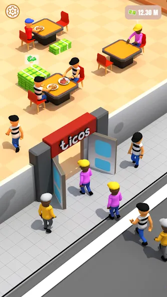 My Mini Boba Tea Cafe Tycoon (Экстримные Гонки на Велосипедах) МОД/Взлом [Меню, Бесконечные монеты и Открытые уровни] Screenshot 2