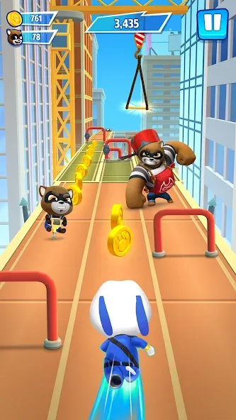 Talking Tom Hero Dash МОД/Взлом [Деньги, Монеты и Меню MOD] Screenshot 2