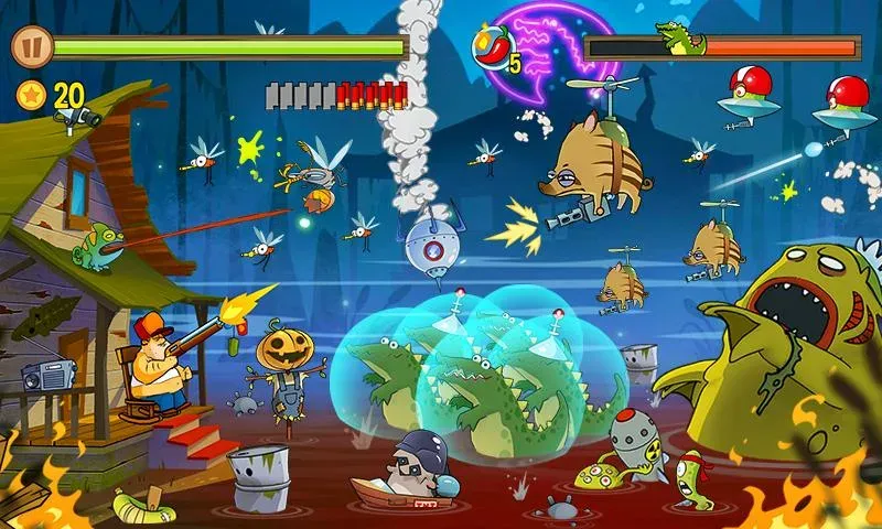 Swamp Attack (Свомп Аттак) МОД/Взлом [Все открыто, Дополнительные деньги и Меню MOD] Screenshot 4