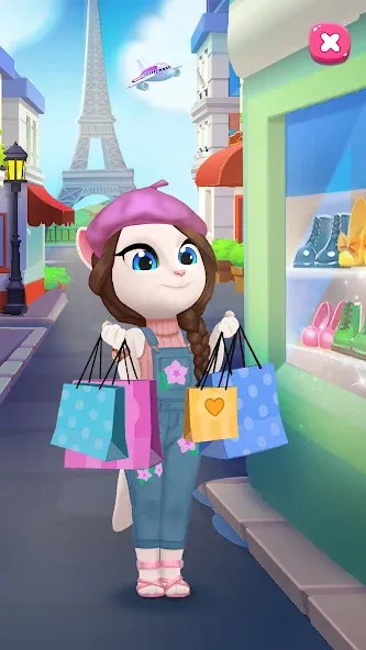 My Talking Angela 2 МОД/Взлом [Деньги, Монеты и Меню MOD] Screenshot 4