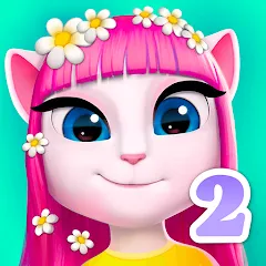 Скачать Взломанная My Talking Angela 2 (Много денег) на Андроид бесплатно