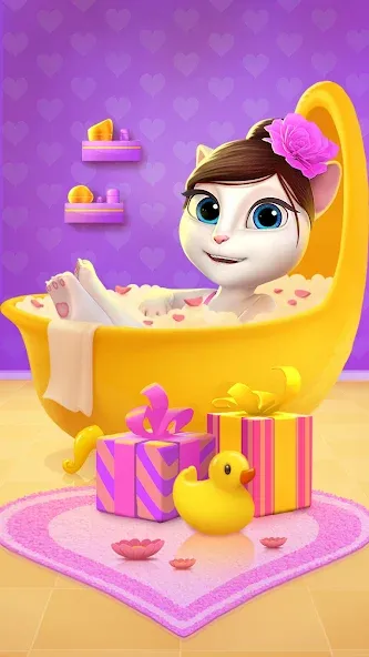 My Talking Angela МОД/Взлом [Деньги, Монеты и Меню MOD] Screenshot 3