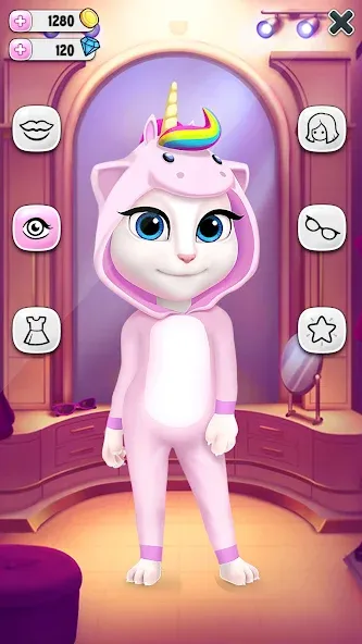 My Talking Angela МОД/Взлом [Деньги, Монеты и Меню MOD] Screenshot 4