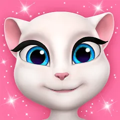 Скачать Взломанная My Talking Angela (Много денег) на Android бесплатно