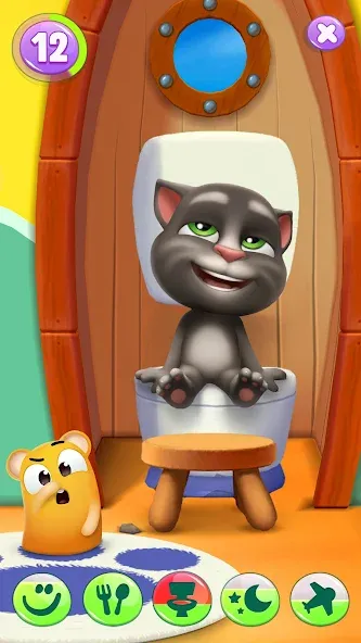 My Talking Tom 2 МОД/Взлом [Все открыто, Дополнительные деньги и Меню MOD] Screenshot 3