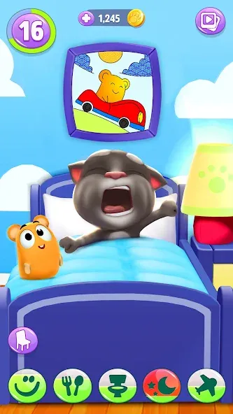 My Talking Tom 2 МОД/Взлом [Все открыто, Дополнительные деньги и Меню MOD] Screenshot 4